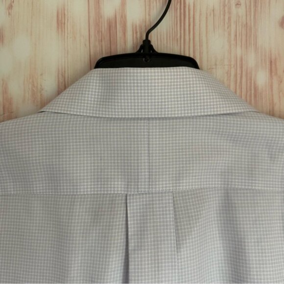 Joseph A. Bank Traveler Collection Purple Grid Print Button Down Shirt - Picture 9 of 11